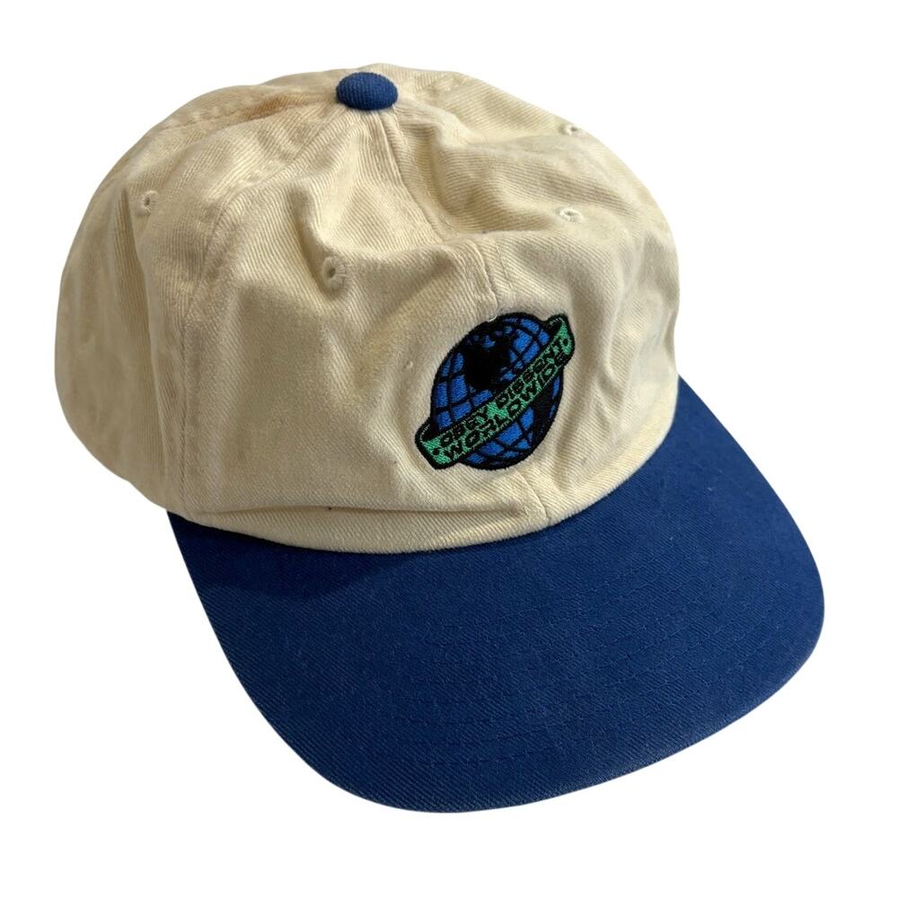 Obey Dissent Hat Skateboarding Y2K Cap Mens White/Blue 00’s Sk8 Streetwear